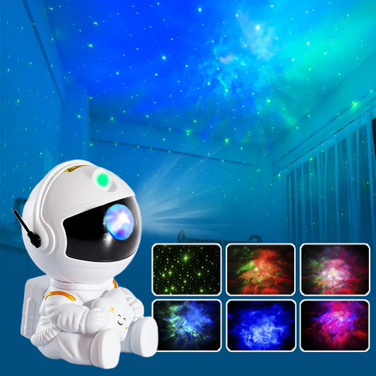 New Galaxy Star Projector LED Night Light Sky Astronaut Projector Lamp For Decoration Bedroom Children