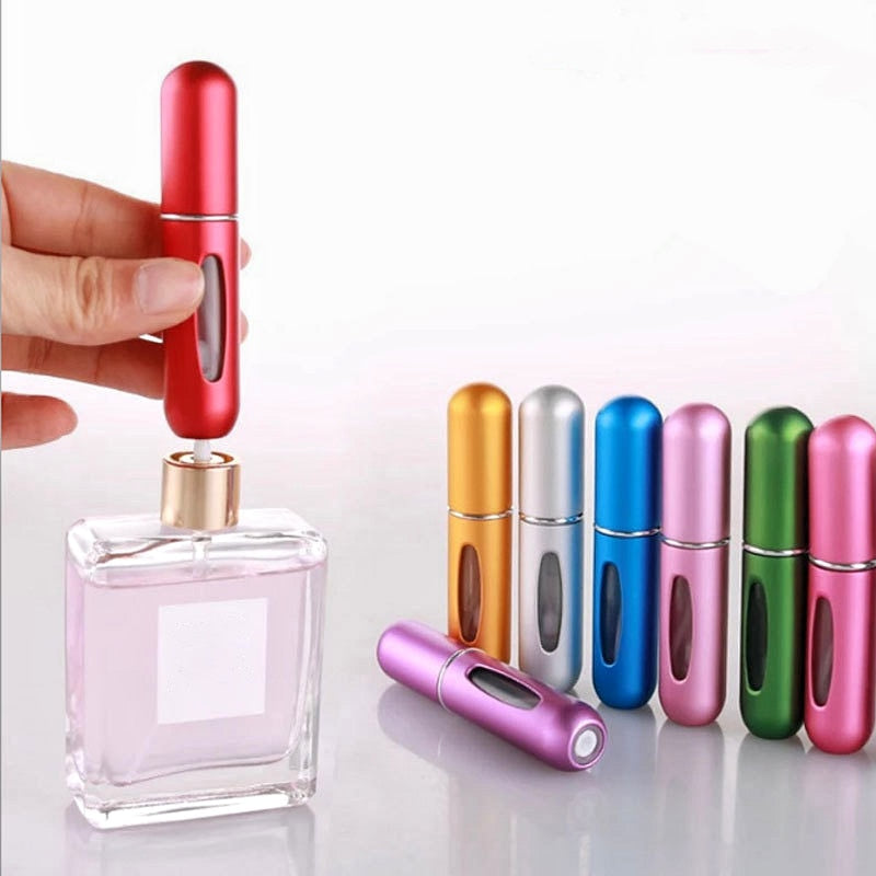 Small Perfume Refill Bottle 5ml - Portable Mini Refillable Spray Jar Scent Pump Empty Cosmetic Containers Atomizer for Travel Tool Hot - Kubafasho